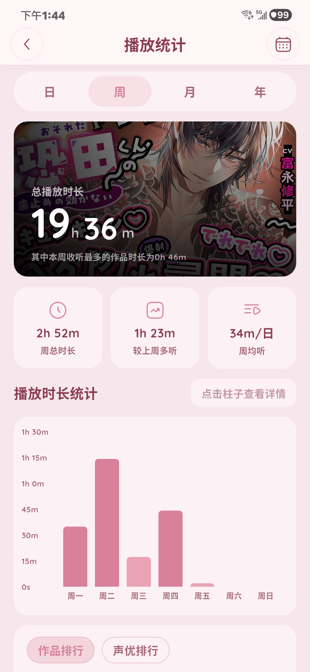 播放统计界面